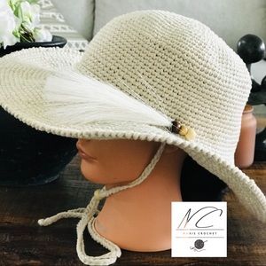 Summer Hat/ Fashion Hat for women. Hand Woven/ crocheted
